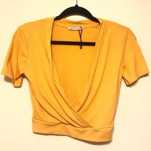 Cross Front Zara Trafaluc Cropped Top